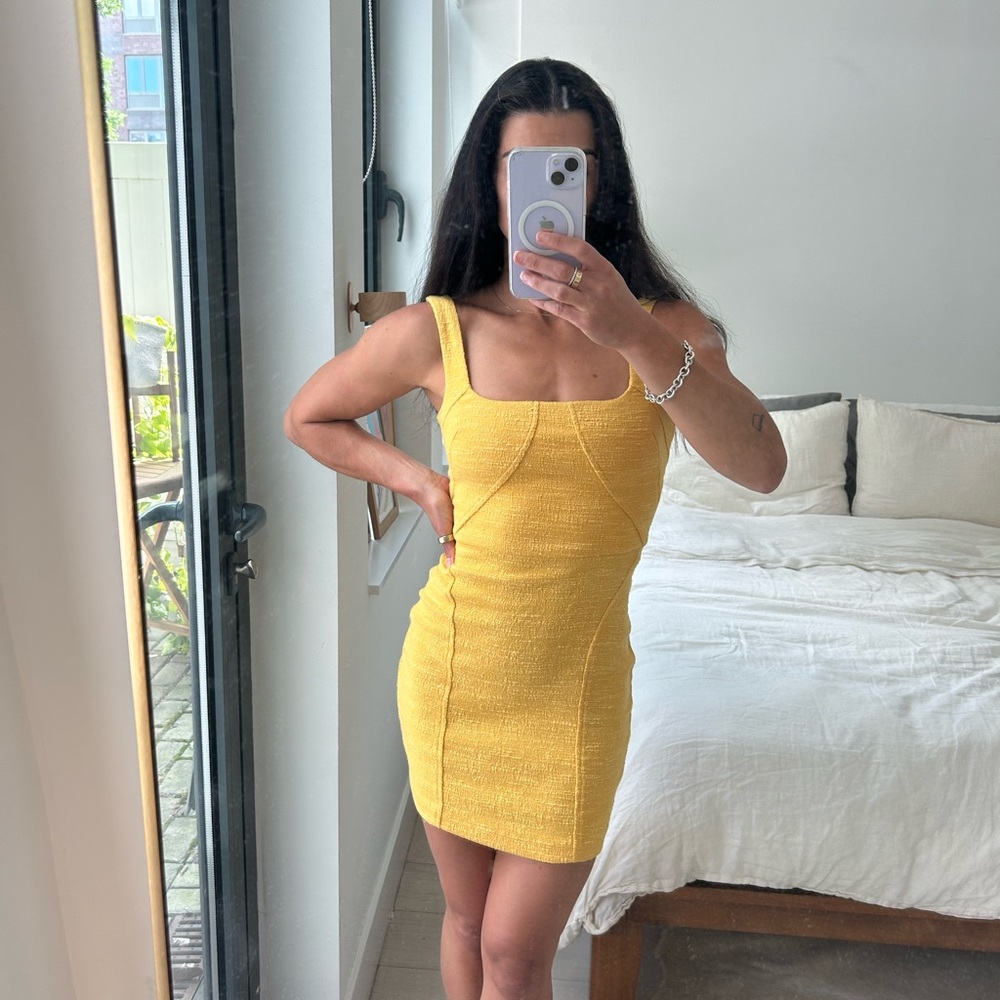 Bec and Bridge Size 6 Mini Yellow Dress